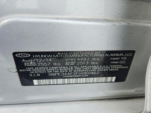 2015 HYUNDAI SONATA