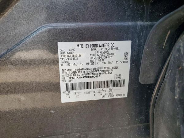 2017 FORD EDGE Titanium