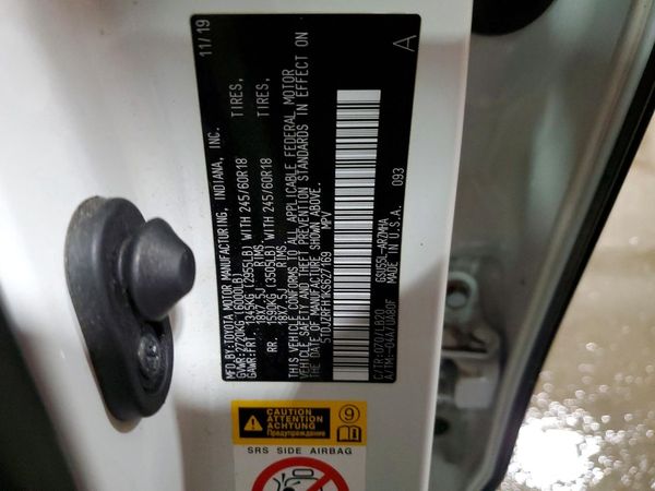 2019 TOYOTA HIGHLANDER SE/XLE