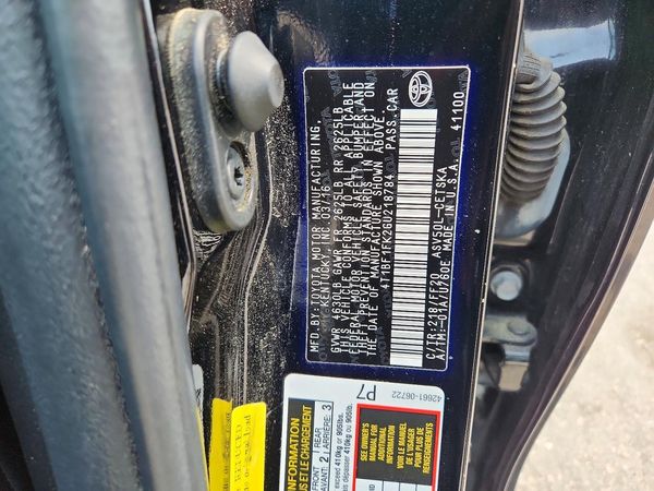2016 TOYOTA CAMRY
