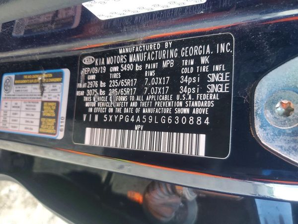 2020 KIA SORENTO