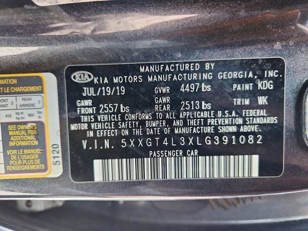 2020 KIA OPTIMA LX, S, SE