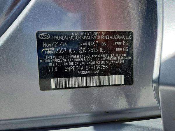 2015 HYUNDAI SONATA