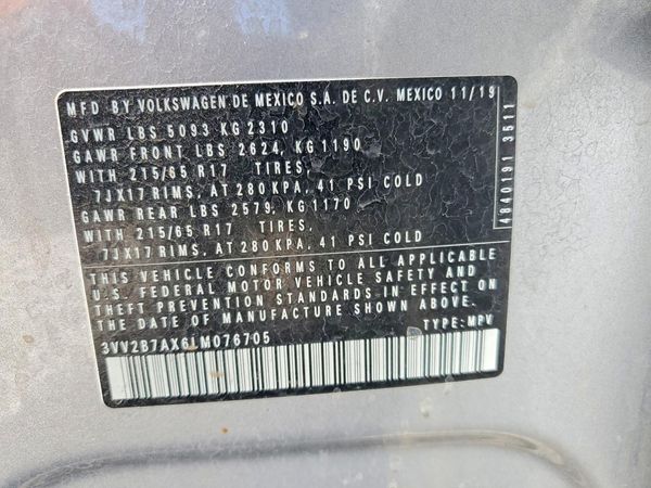 2020 VOLKSWAGEN TIGUAN 4Motion SE, 4Motion SEL