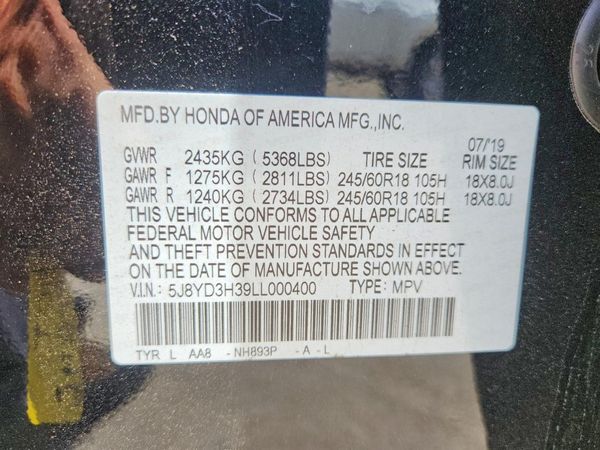 2020 ACURA MDX Base
