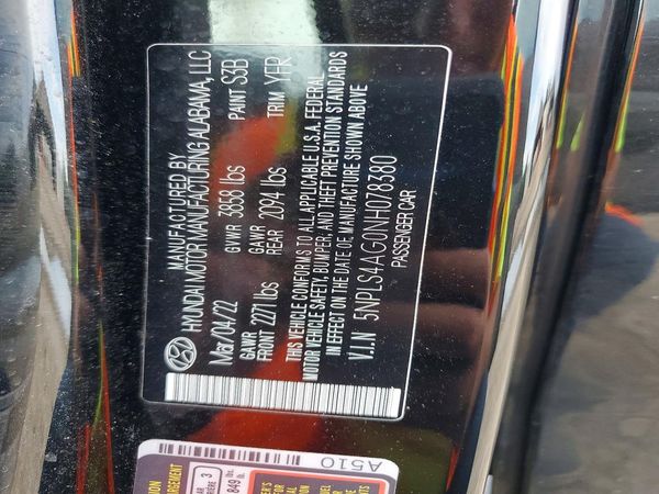 2022 HYUNDAI ELANTRA SEL w/Convenience Pkg