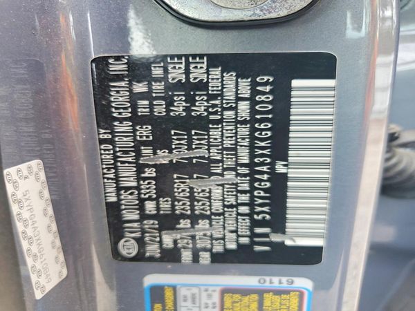 2019 KIA SORENTO L, LX, S
