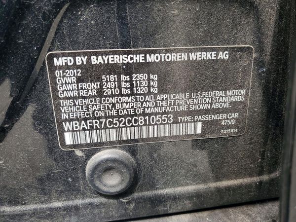 2012 BMW 535