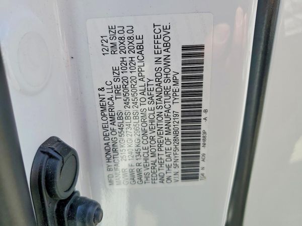 2022 HONDA PILOT