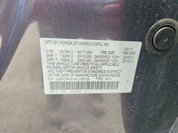2017 ACURA MDX SH-AWD (Tech)