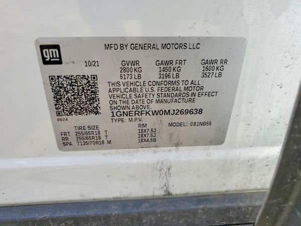 2021 CHEVROLET TRAVERSE LS