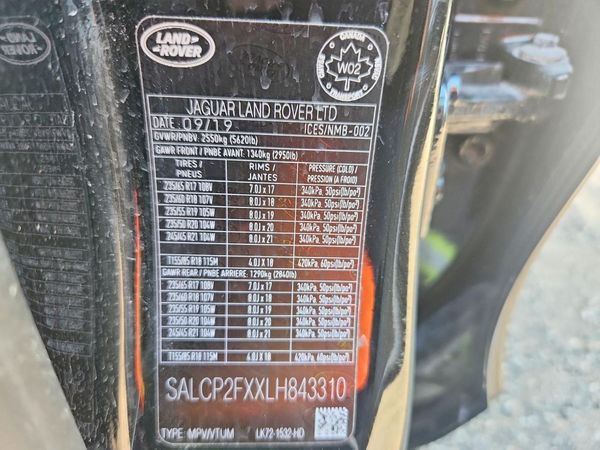 2020 LAND ROVER DISCOVERY SPORT SE