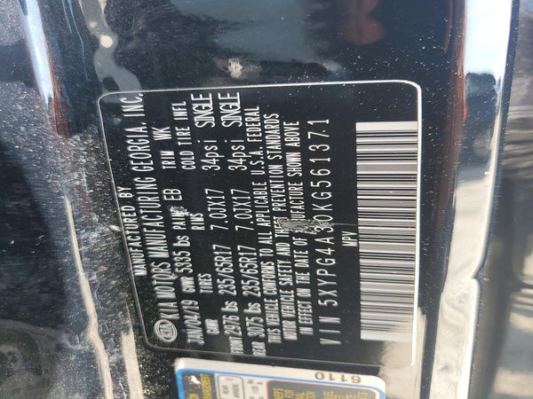 2019 KIA SORENTO L, LX, S