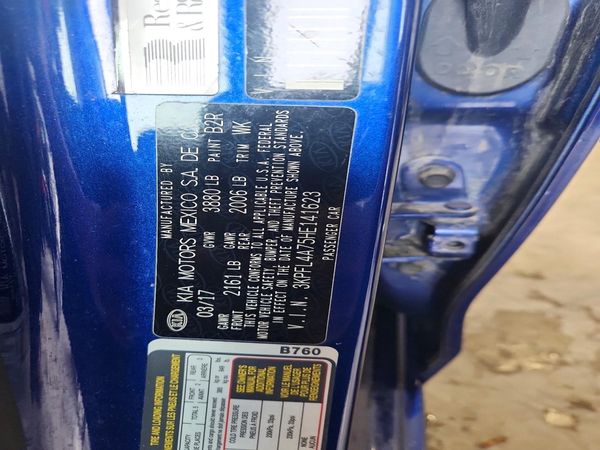 2017 KIA FORTE LX Popular, S