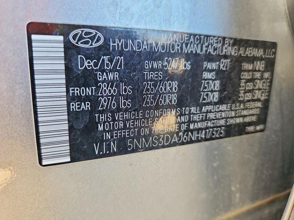 2022 HYUNDAI SANTA FE SEL w/ Premium Pkg