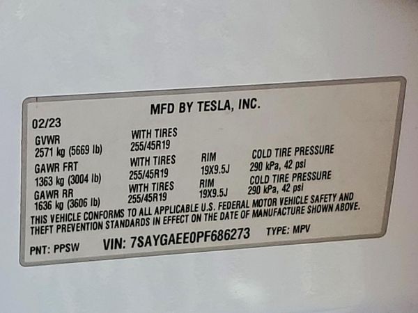 2023 TESLA MODEL Y