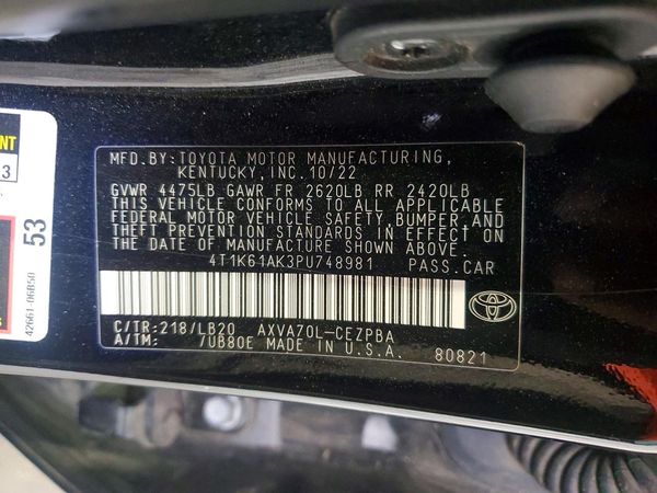 2023 TOYOTA CAMRY XSE