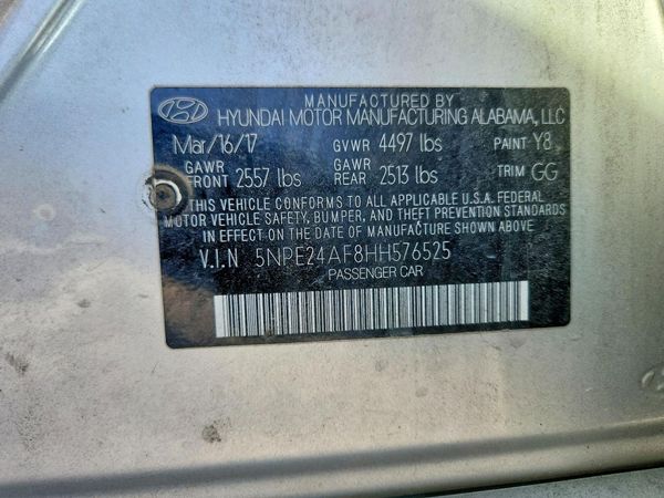 2017 HYUNDAI SONATA