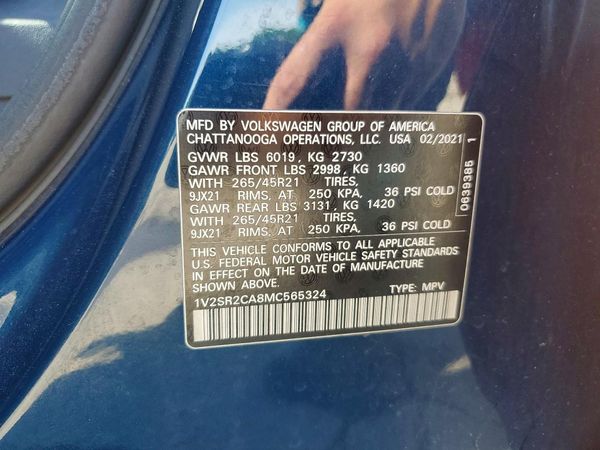 2021 VOLKSWAGEN ATLAS 4Motion SEL R-Line