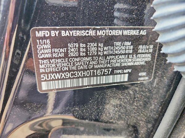 2017 BMW X3 xDrive28i
