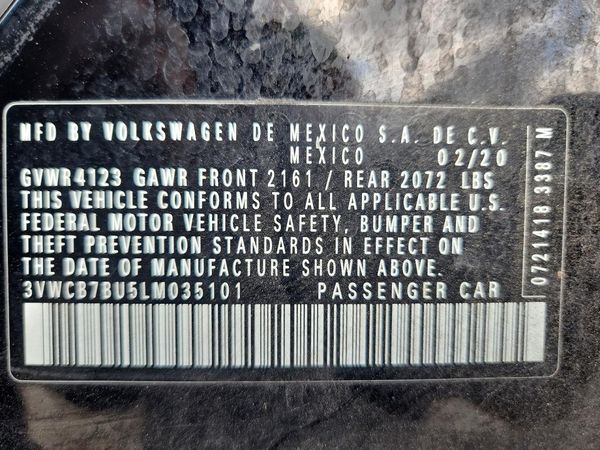 2020 VOLKSWAGEN JETTA S, SE, R-Line