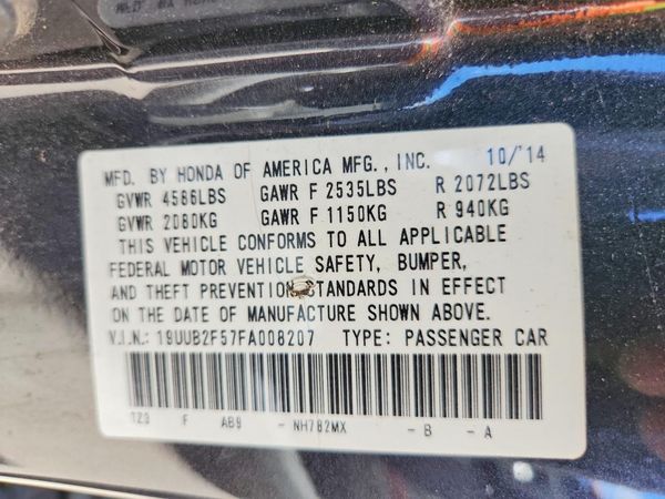 2015 ACURA TLX TECH V6