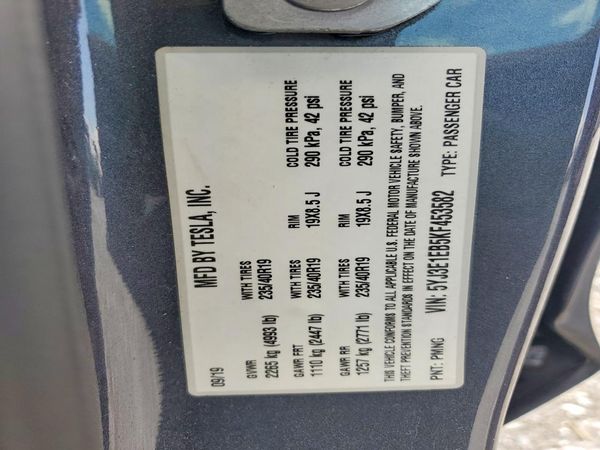 2019 TESLA MODEL 3