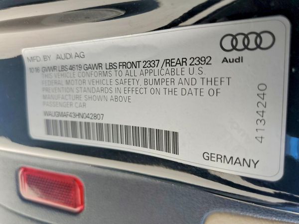 2017 AUDI A4 Premium, Ultra Premium