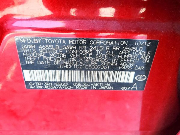 2014 LEXUS IS 250