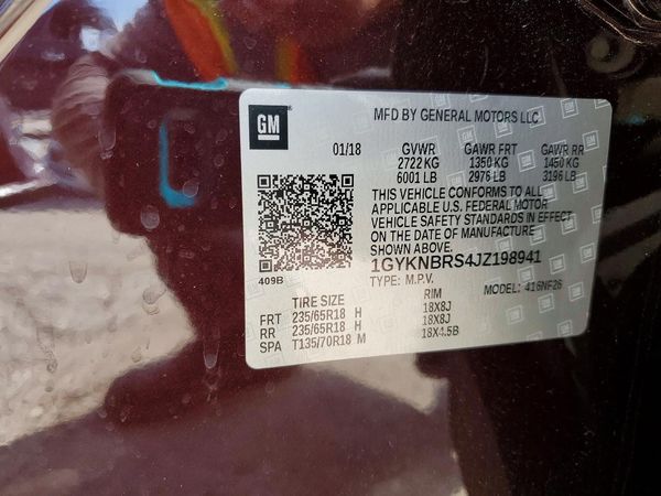 2018 CADILLAC XT5