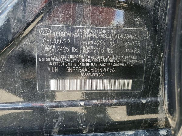 2013 HYUNDAI SONATA GLS/ GLS Popular