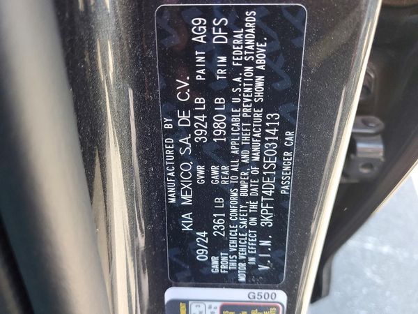 2025 KIA K4 LX, LXS