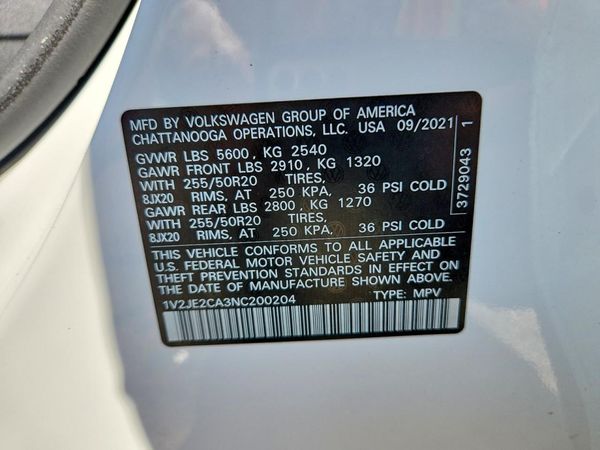 2022 VOLKSWAGEN ATLAS CROSS SPORT SE w/ Tech