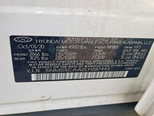 2020 HYUNDAI SANTA FE
