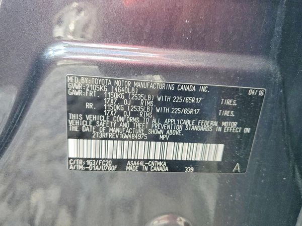 2016 TOYOTA RAV4