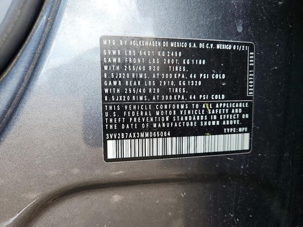 2021 VOLKSWAGEN TIGUAN