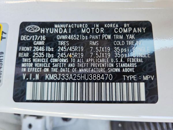 2017 HYUNDAI TUCSON