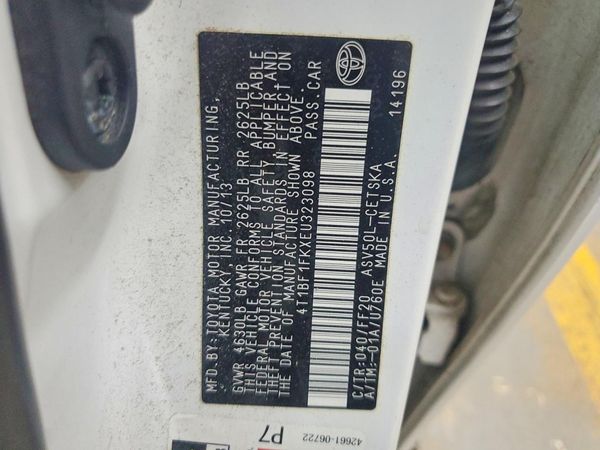 2014 TOYOTA CAMRY