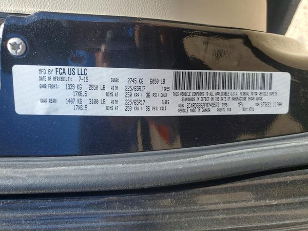 2015 DODGE GRAND CARAVAN SE