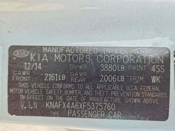 2015 KIA FORTE