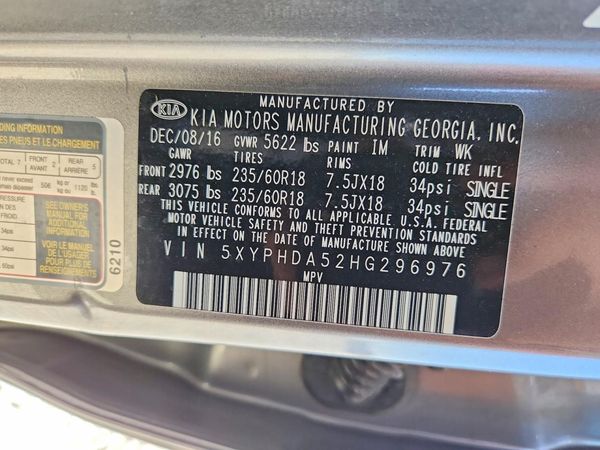 2017 KIA SORENTO EX