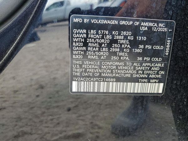 2026 VOLKSWAGEN ATLAS CROSS SPORT 4Motion SEL R-Line Black
