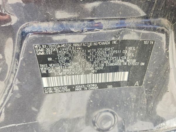 2015 TOYOTA RAV4 XLE (M Grade)