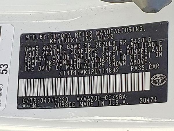 2023 TOYOTA CAMRY