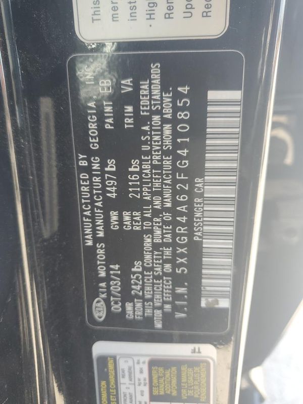 2015 KIA OPTIMA TOP (High Grade)