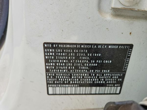 2022 VOLKSWAGEN TAOS SE