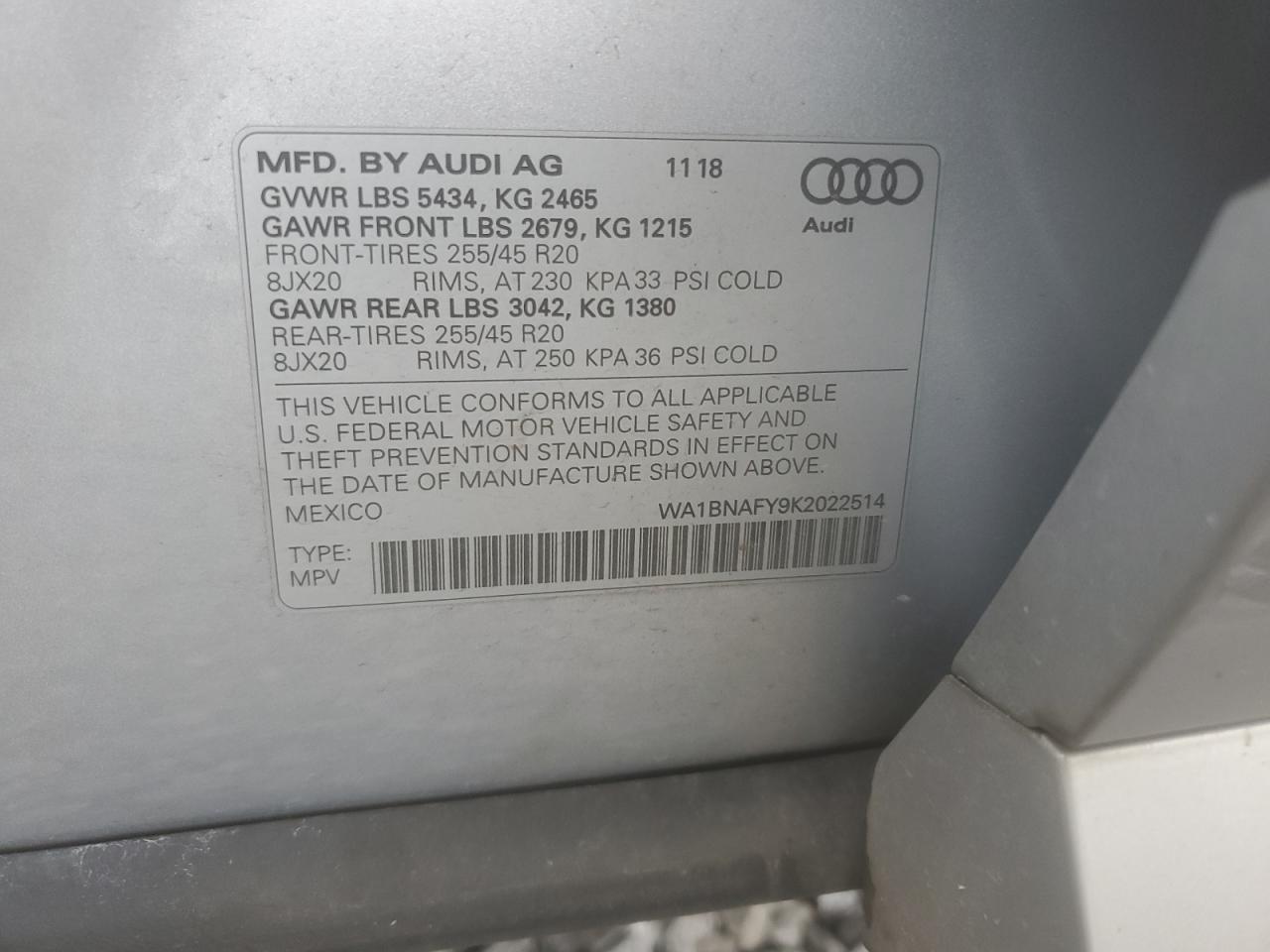 2019 AUDI Q5