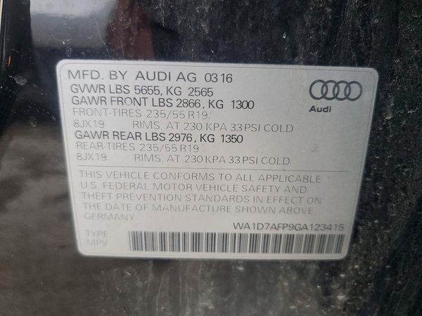 2016 AUDI Q5