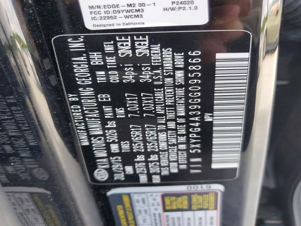 2016 KIA SORENTO L / LX