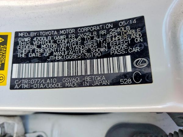 2014 LEXUS ES 350